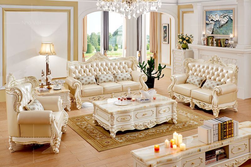 Ghế sofa tân cổ điển dành cho phòng khách